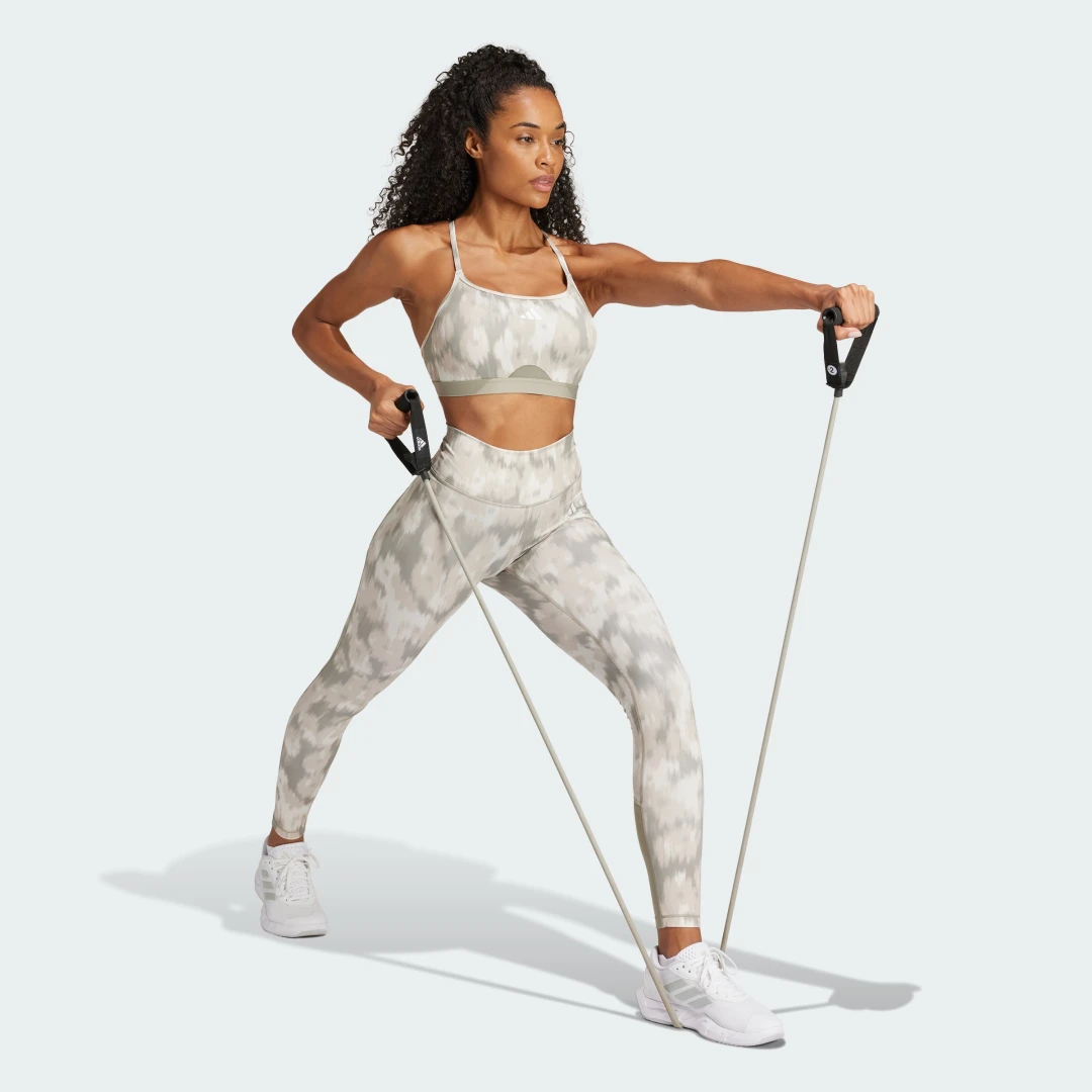 Thumbnail 2 de Sujetador Aeroreact Training Essentials Light-Support Allover Print Flower – Adidas