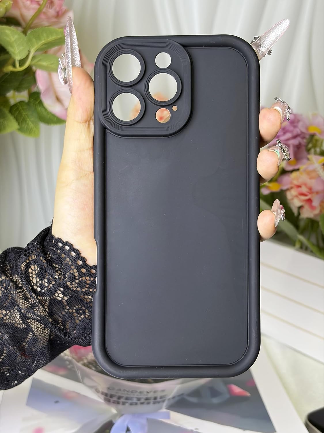 Thumbnail 2 de Nekiyo Tech Slim TPU Case for iPhone 13 Pro, Black, with Lens Protection
