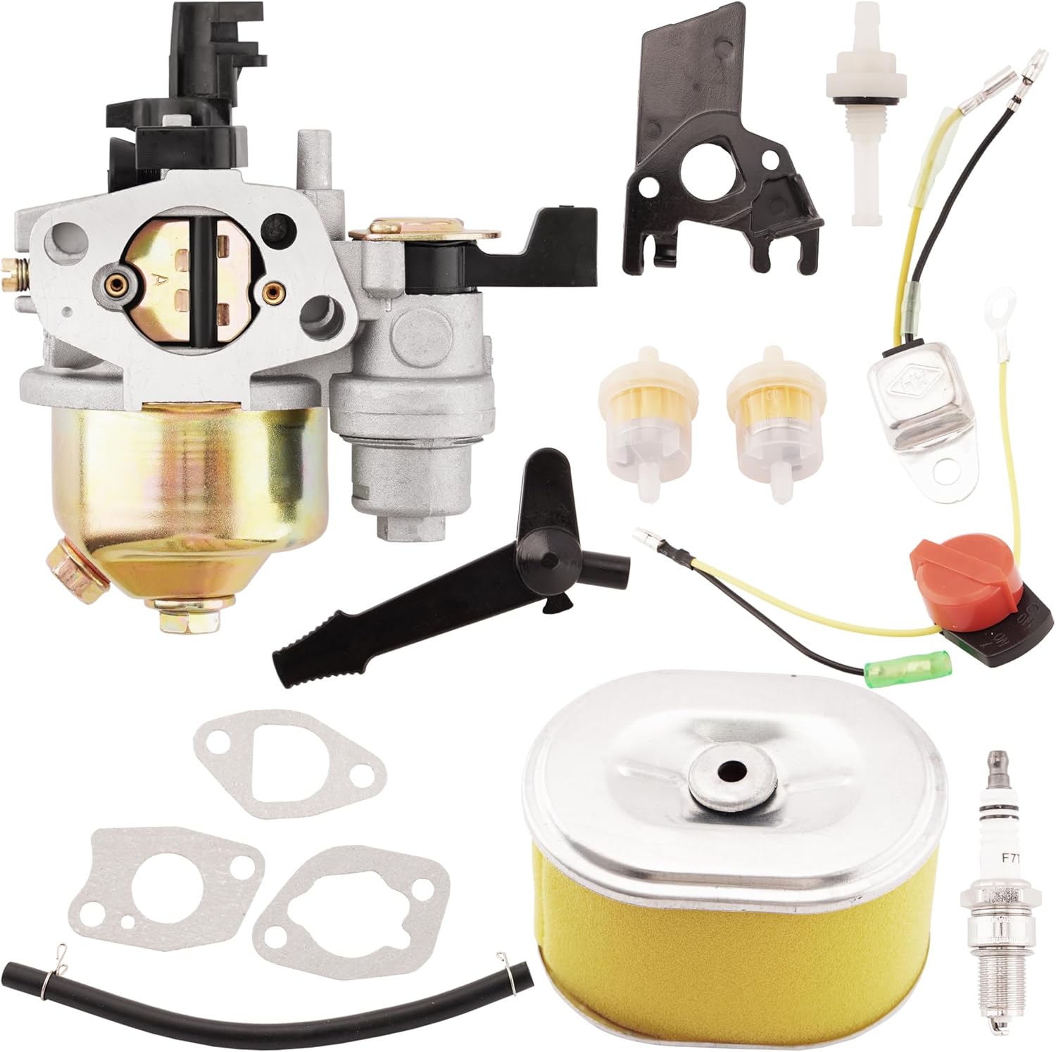 Detalle de WateryWave GX160 Carburetor for Honda GX120/GX140/GX168F/GX200 with Gasket – Replaces 16100-ZH8-W61 / 16100-ZE1-814 / 16100-ZE1-825