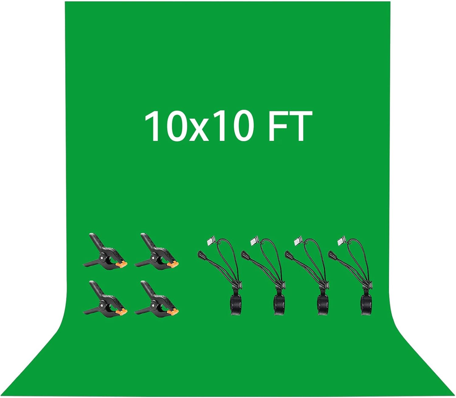 Thumbnail 6 de Vevelux Black Backdrop 3 x 3.6 m (10 x 12 ft) polyester photography background with spring clamps