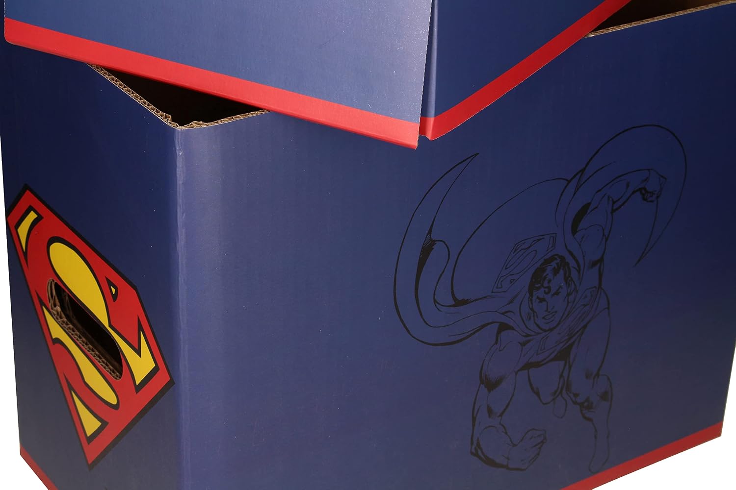 Detalle 2 de SD TOYS SDTWRN20204 Superman Storage Box, Cardboard, 40 x 21 x 30 cm