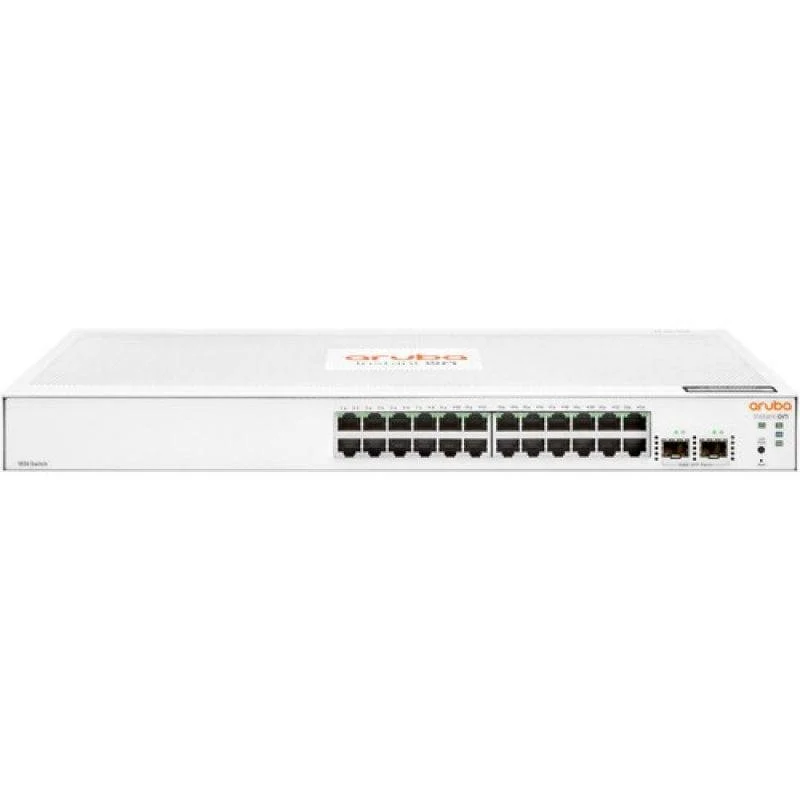 Detalle de HPE Instant On 1830 Switch: 24 ports Gigabit con 2 SFP, gestión L2 para pymes