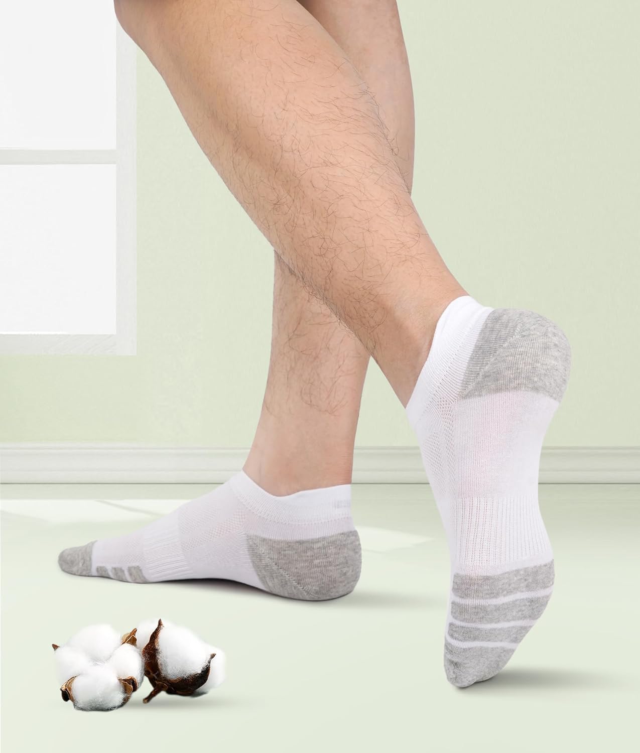 Thumbnail 2 de FORVEVO Sneaker Socken 10 Paar – Baumwolle, atmungsaktiv, Anti-Blasen, Fußgewölbe-Unterstützung