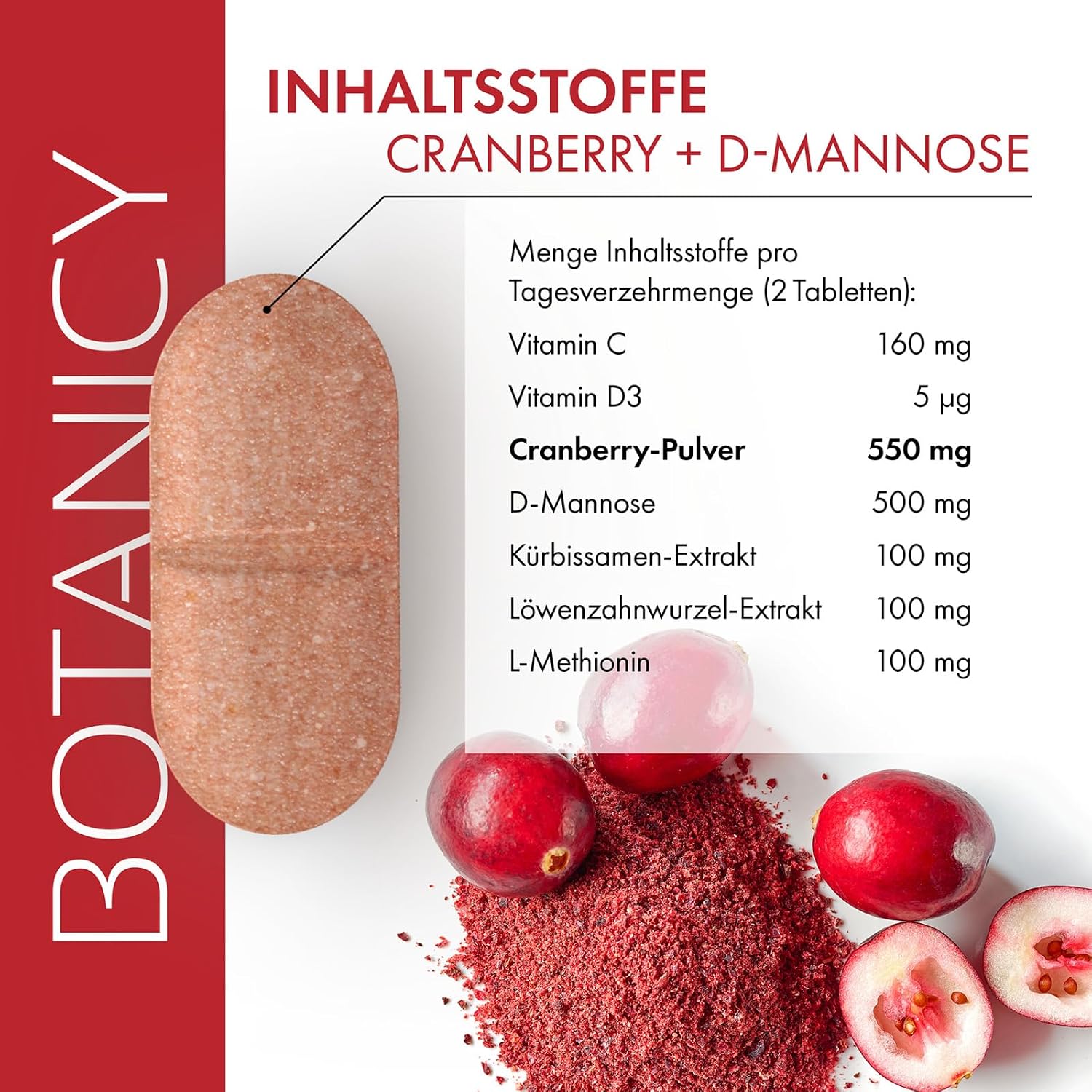 Thumbnail 6 de BOTANICY Cranberry + D‑Mannose 60 Tabletten