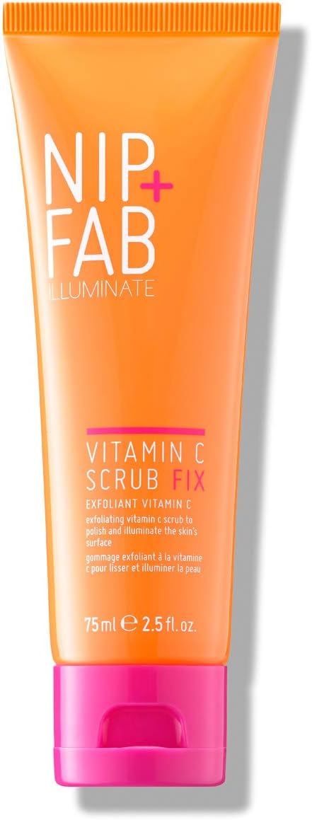 Detalle de Nip + Fab Vitamin C Fix Scrub Viso: esfoliante purificante illuminante con Vitamina C, olio di cocco ed estratto di caffè, 75 ml