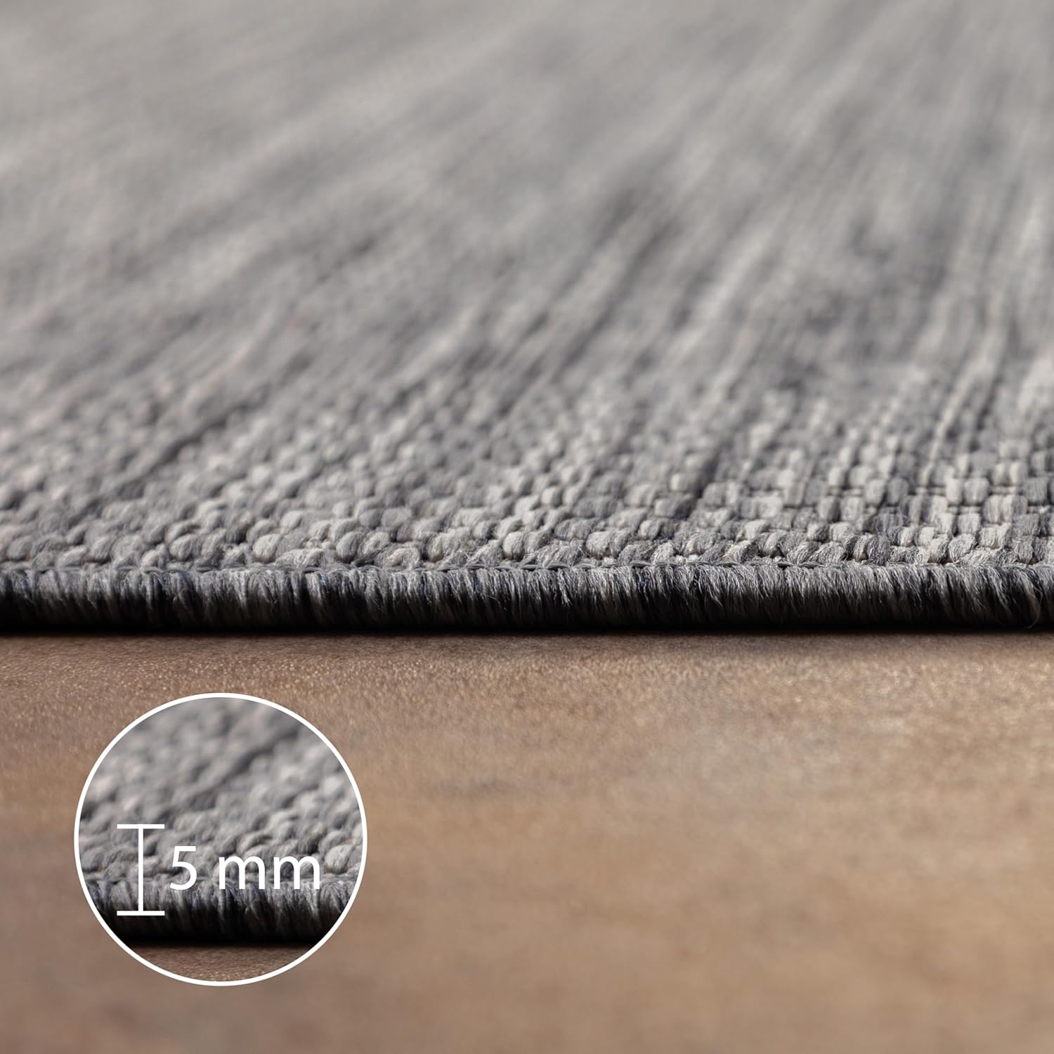 Thumbnail 3 de Outdoor Teppich Wetterfest Grau 280 x 370 cm – Carpettex, Sisal-Look