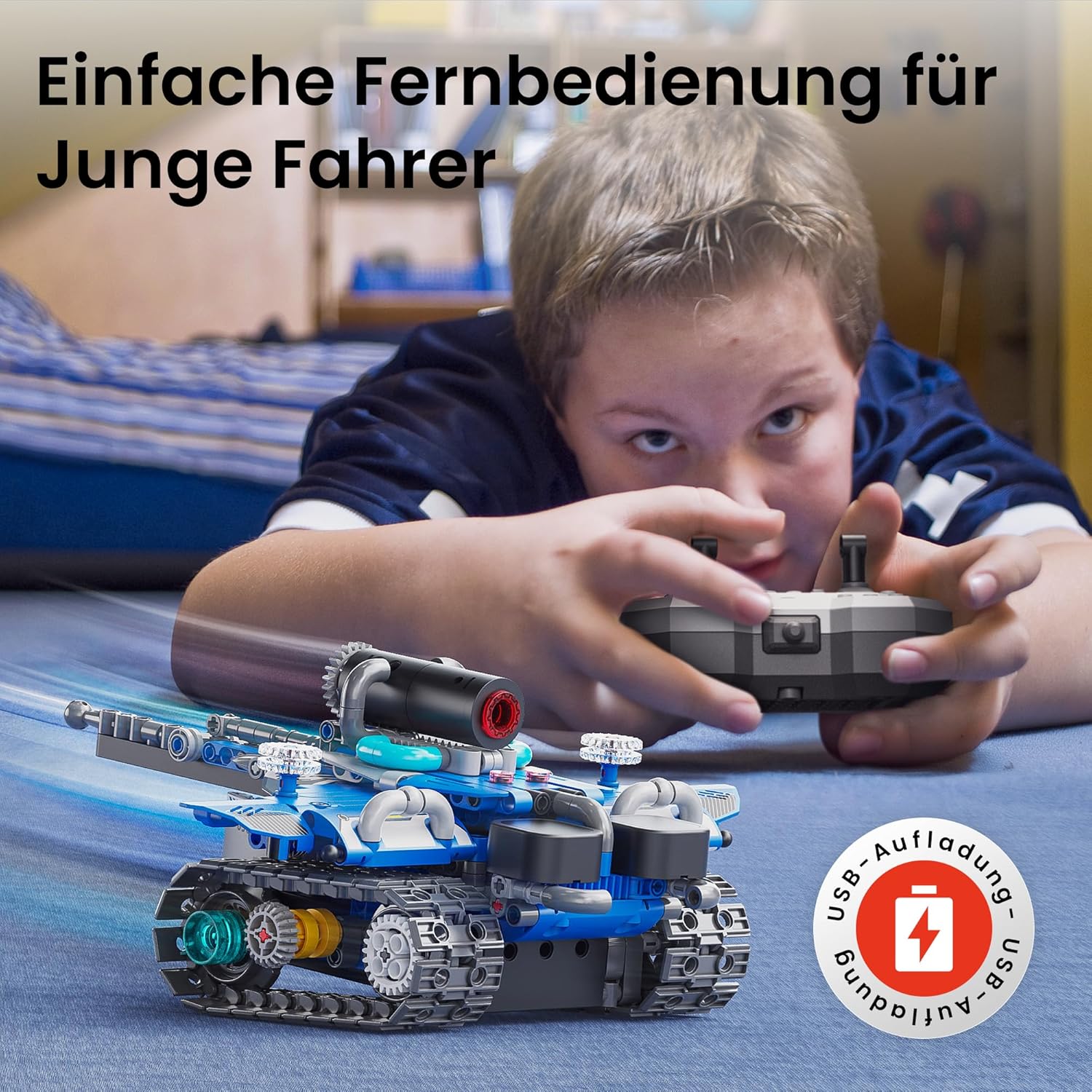 Detalle 2 de Sillbird Roboter Baukasten 5-in-1 mit Fernbedienung – 596 Teile für kreativen Lernspaß ab 8 Jahren