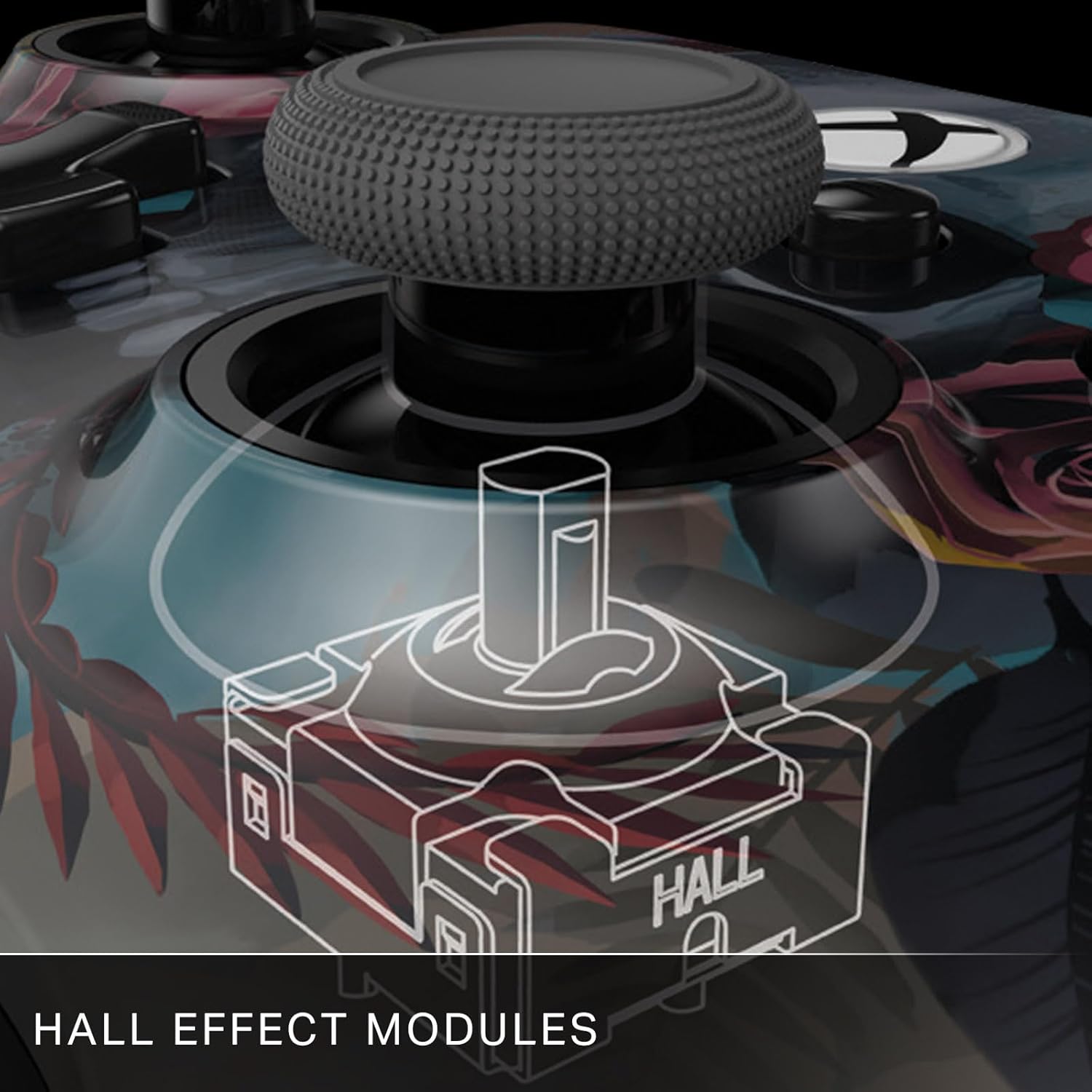 Detalle 1 de PowerA kabelgebundener Controller Advantage für Xbox Series X|S – Bloom & Gloom