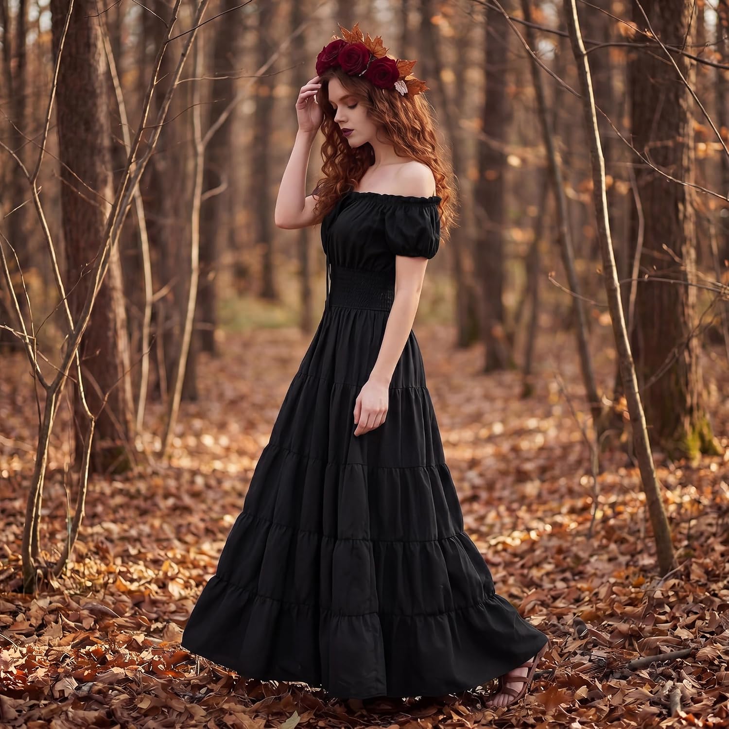 Thumbnail 6 de Zhitunemi Dress-6531 Renaissance Costume Dress with Full-Length Skirt