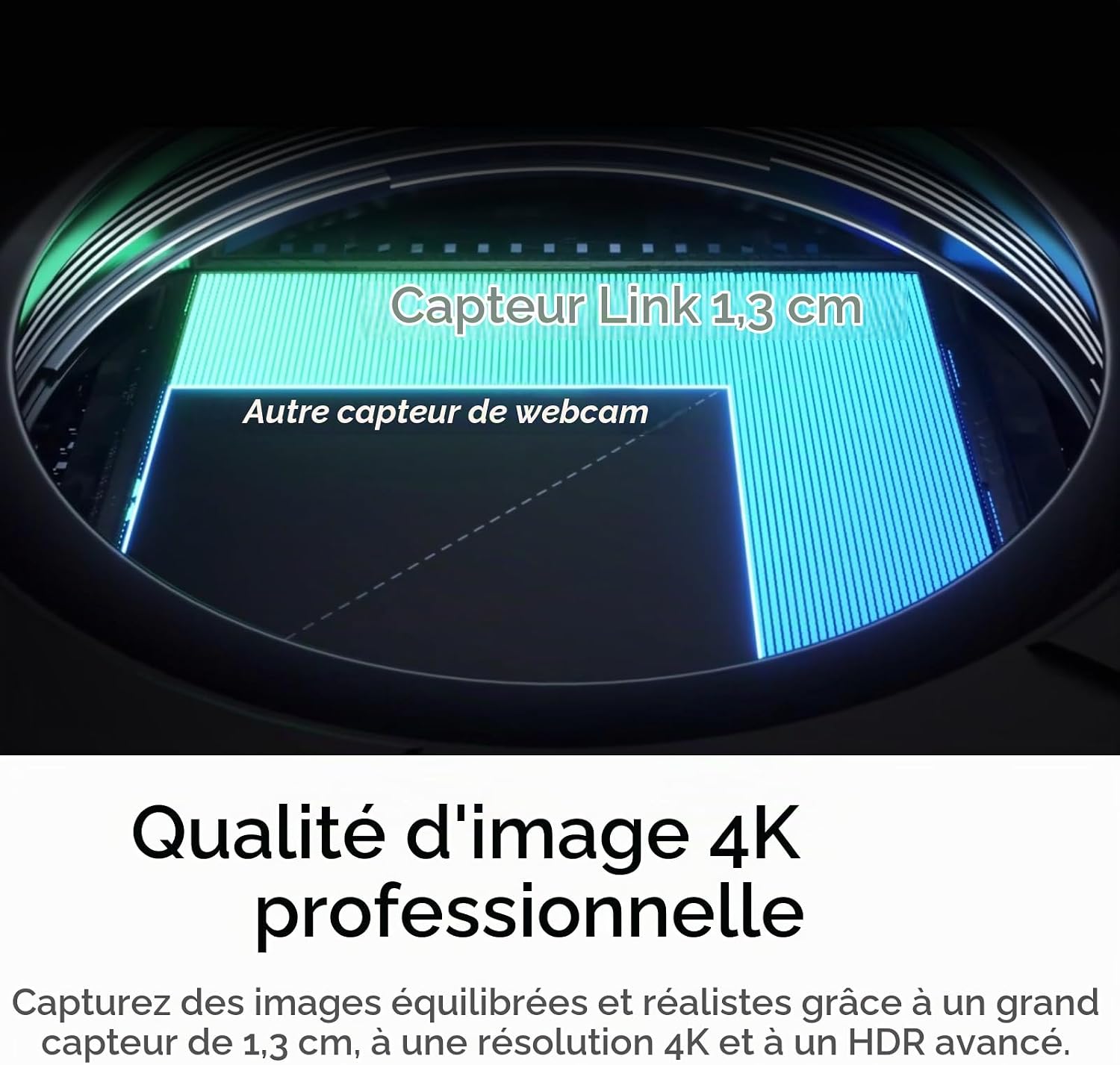 Thumbnail 1 de Insta360 Link 2 Standard Bundle 4K-webcam met 1/2 inch CMOS-sensor, AI-tracking en HDR