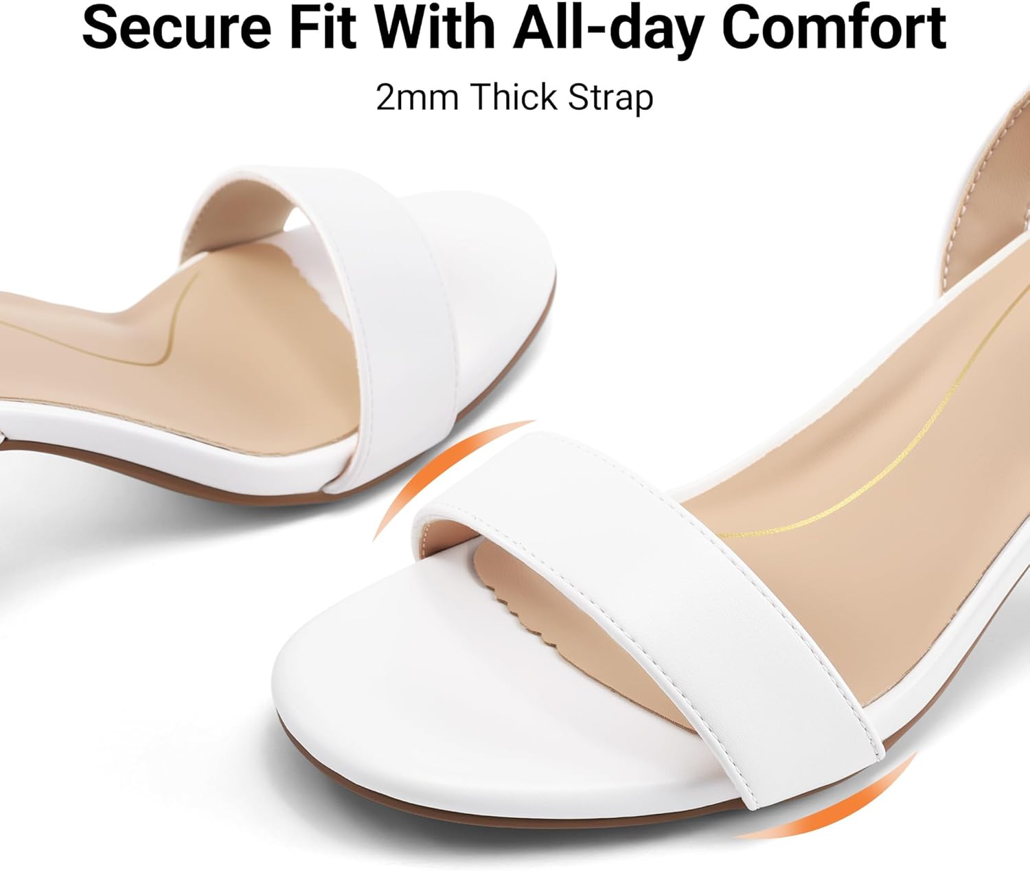 Detalle de DREAM PAIRS Open Toe Ankle Strap Low Block Heels Sandals