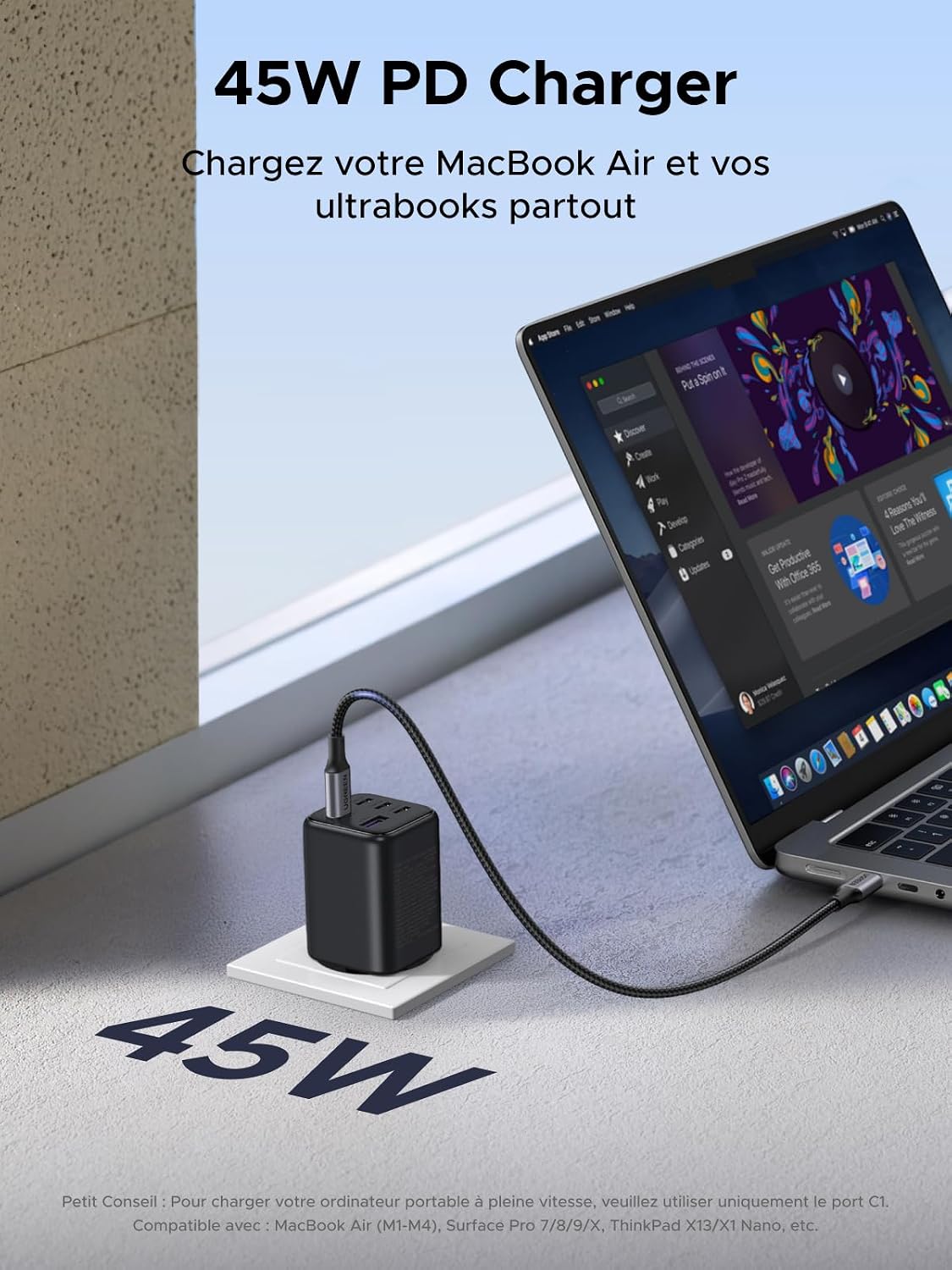 Thumbnail 6 de UGREEN Zapix 45W Chargeur USB-C 5 ports
