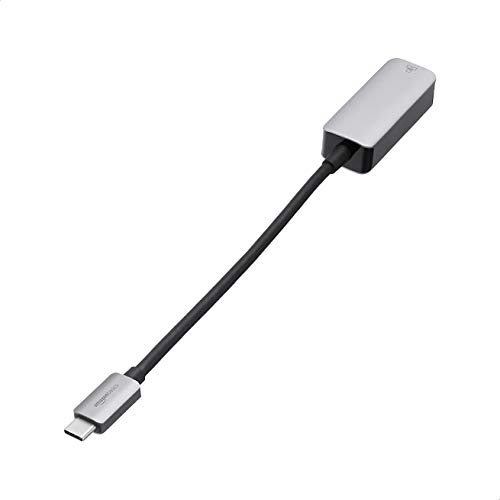 Detalle de Amazon Basics Adattatore USB‑C 3.1 a Gigabit Ethernet RJ45, Grigio