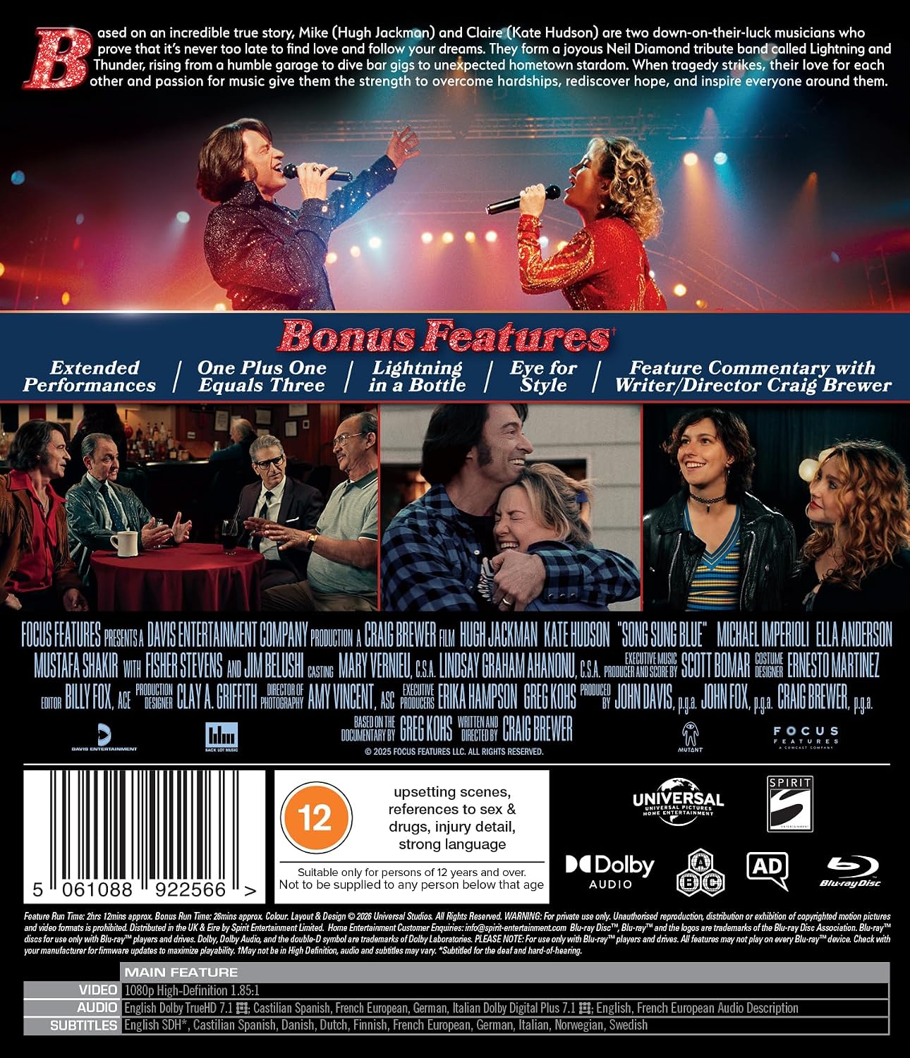 Thumbnail 1 de Song Sung Blue Blu-ray (Region B) – Universal