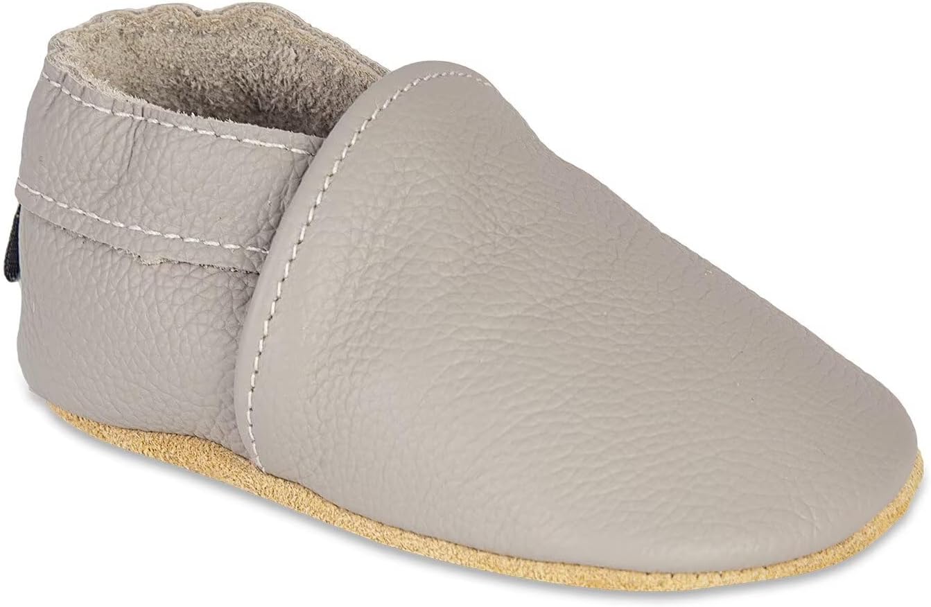 Detalle de HMIYA Weiche Leder Krabbelschuhe 0-6 Monate 👶