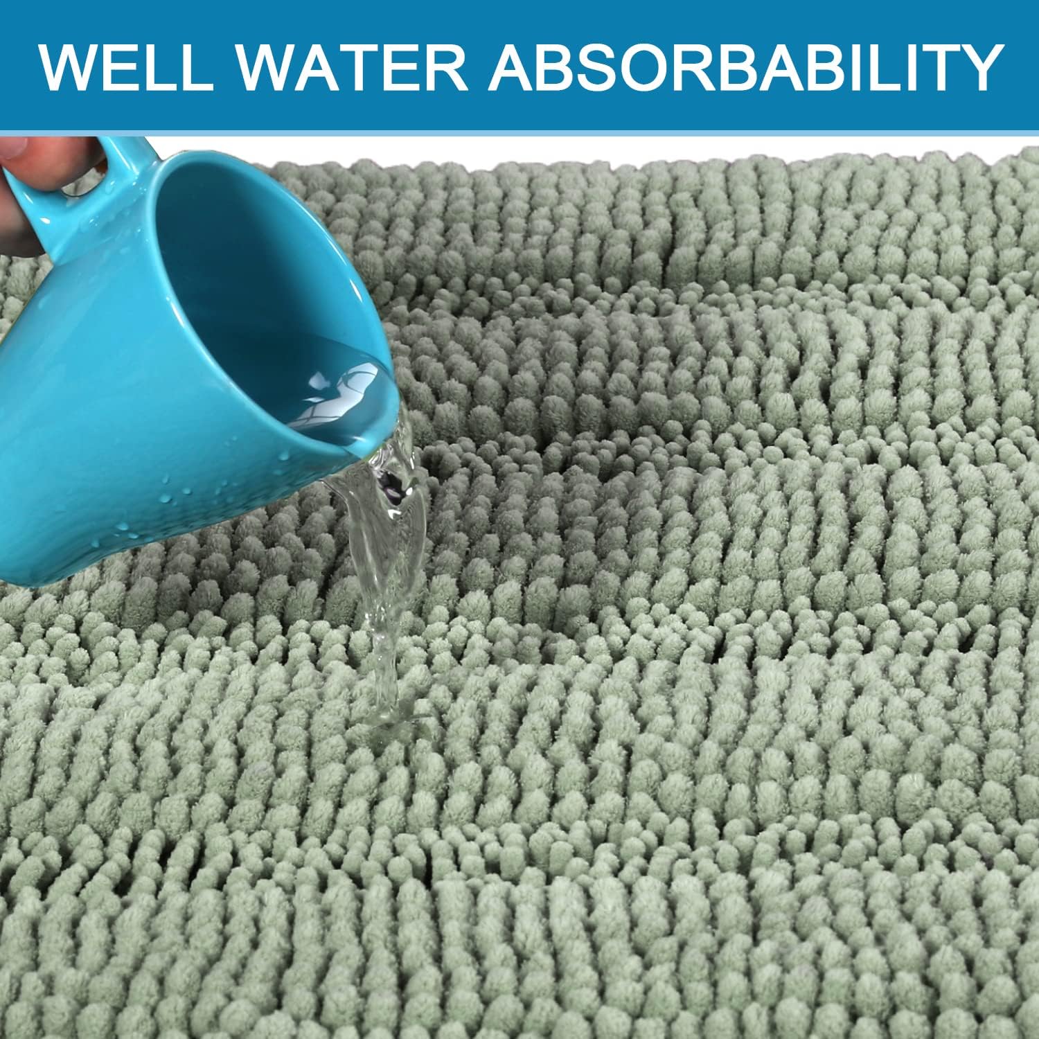 Thumbnail 4 de H.VERSAILTEX Bath Rug 20 x 32 in