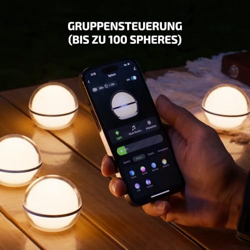 Detalle de OLIGHT Sphere LED Nachtlicht mit App-Steuerung RGB