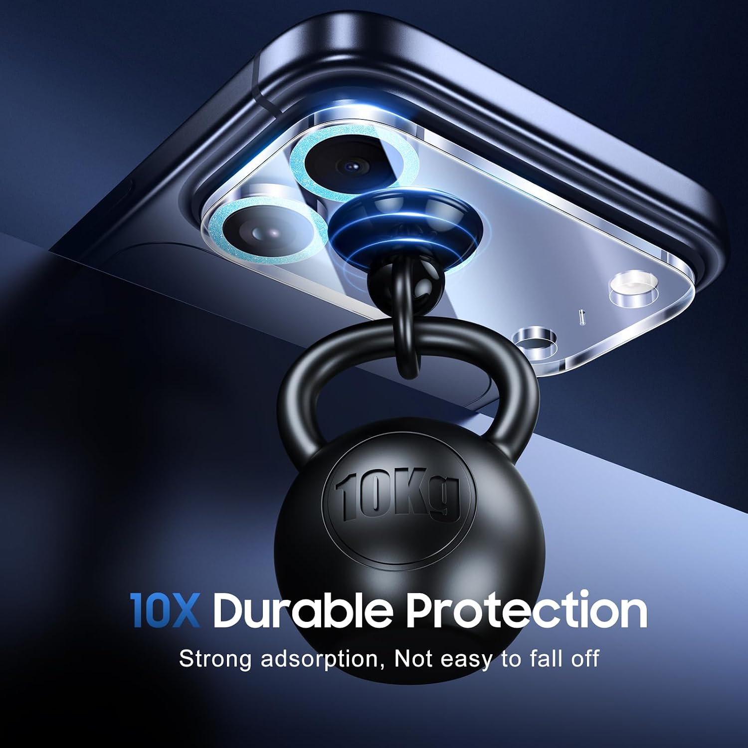 Detalle 2 de UniqueMe 17jtm-05 iPhone 17 Pro Max Camera Lens Protector, 3-Pack