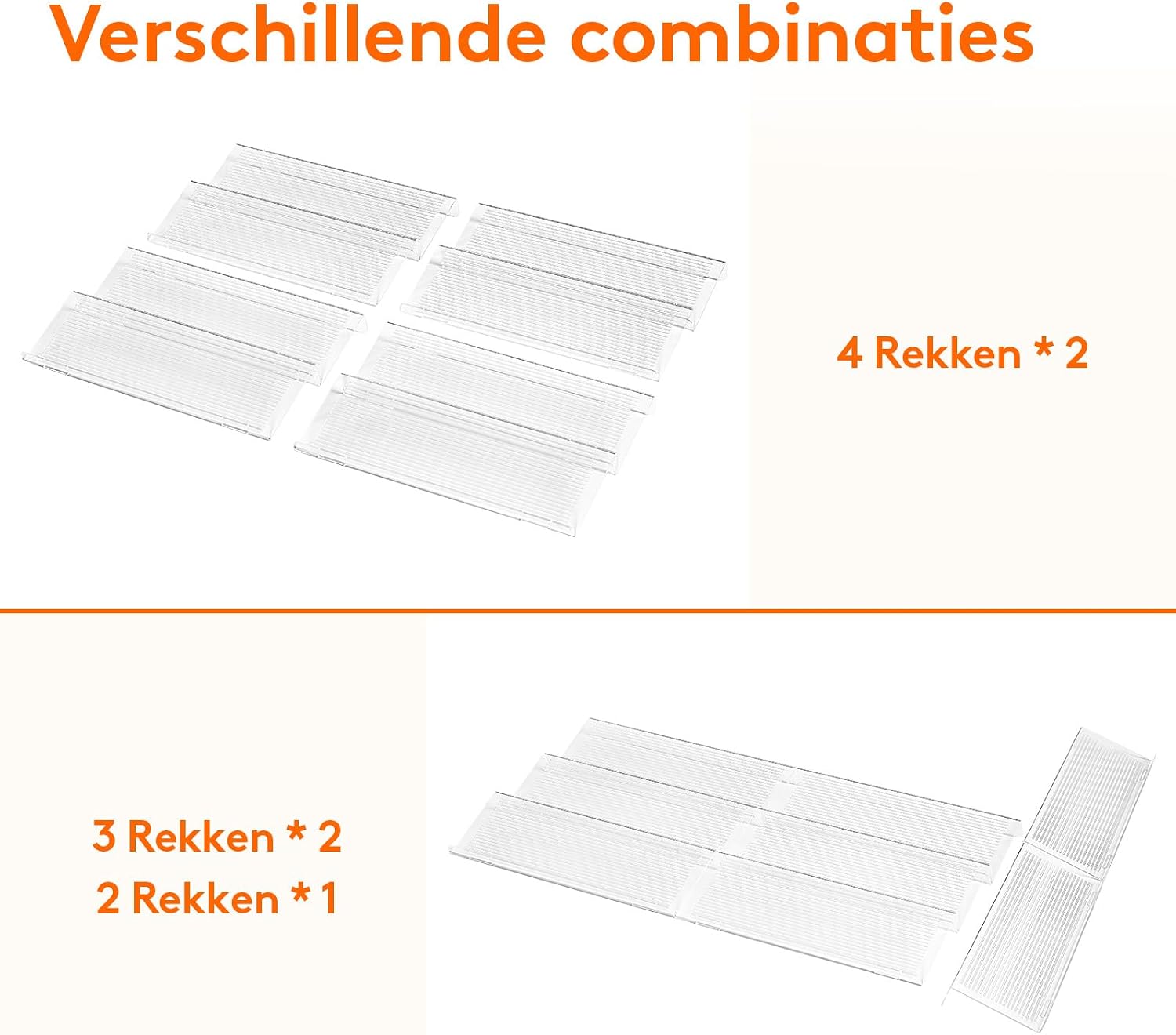 Thumbnail 3 de Lifewit 22025 kruidenlade-organizer, verstelbaar, 4 etages, transparant