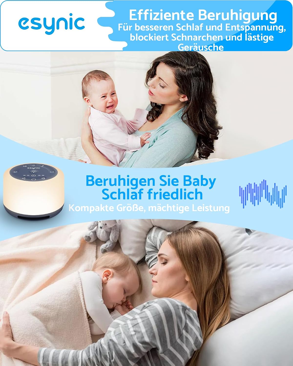Thumbnail 1 de eSynic White Noise Machine mit 30 Klängen