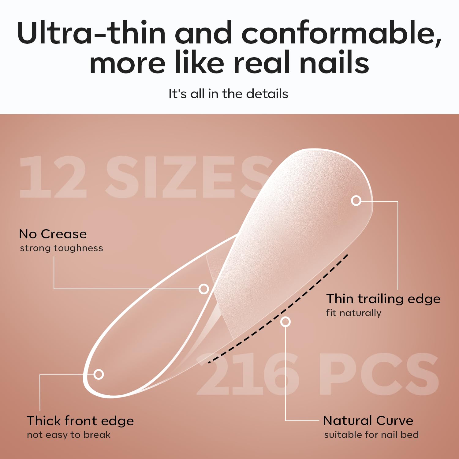 Thumbnail 6 de Modelones X Nail Gel Kit Short Almond: 9-in-One Gel Nail Extension Kit for Home Salons