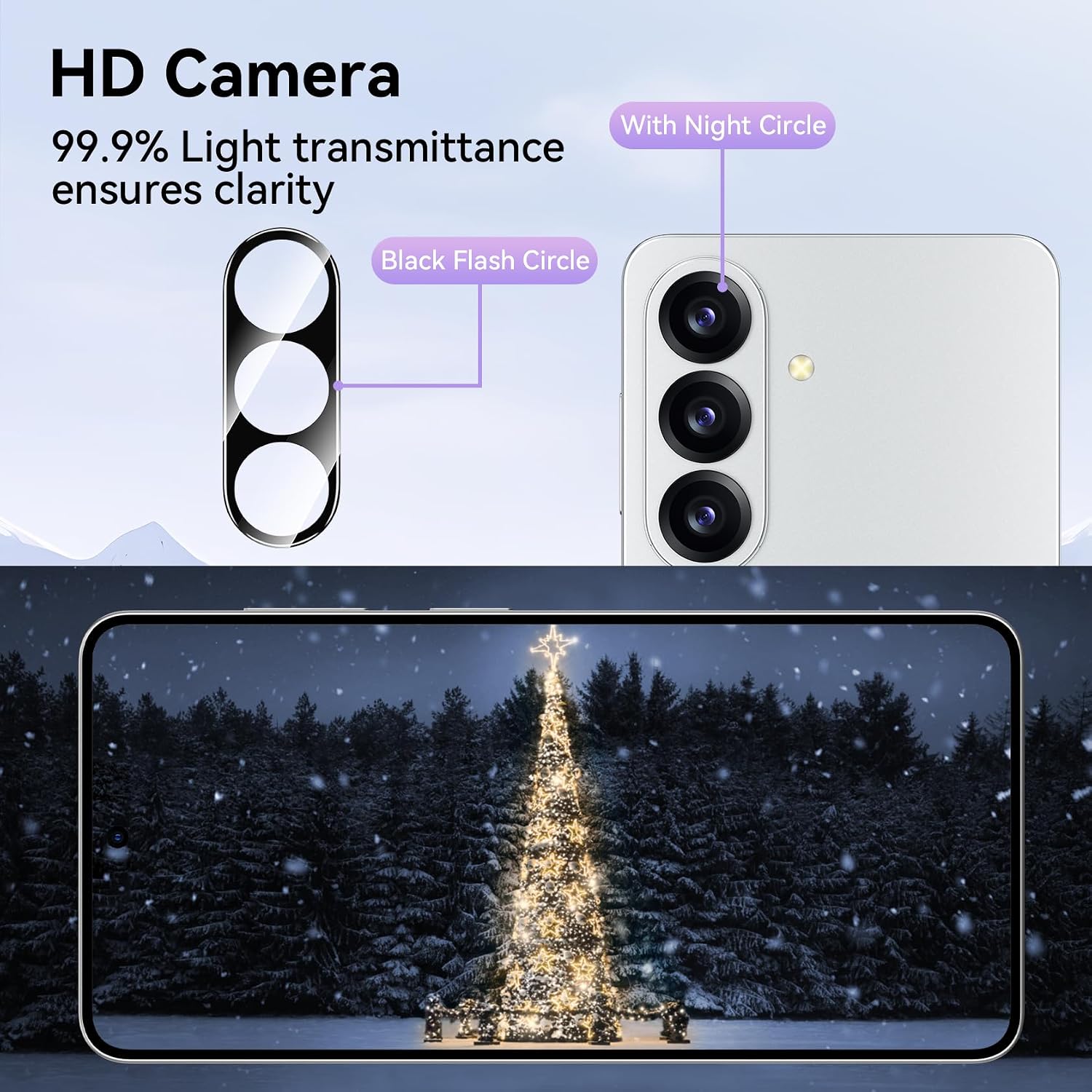 Detalle de Niphabe 3 Pack tempered glass S26 5G