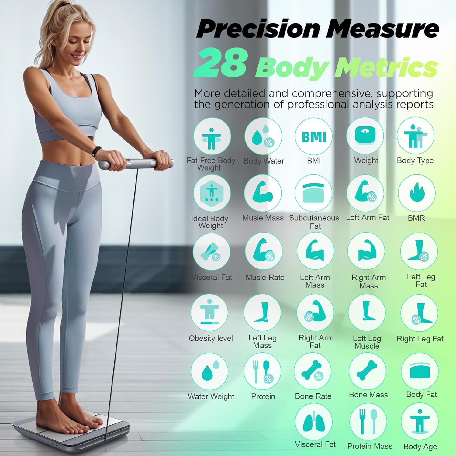 Detalle 2 de RunStar Scale 8-Electrode Body Composition BMI