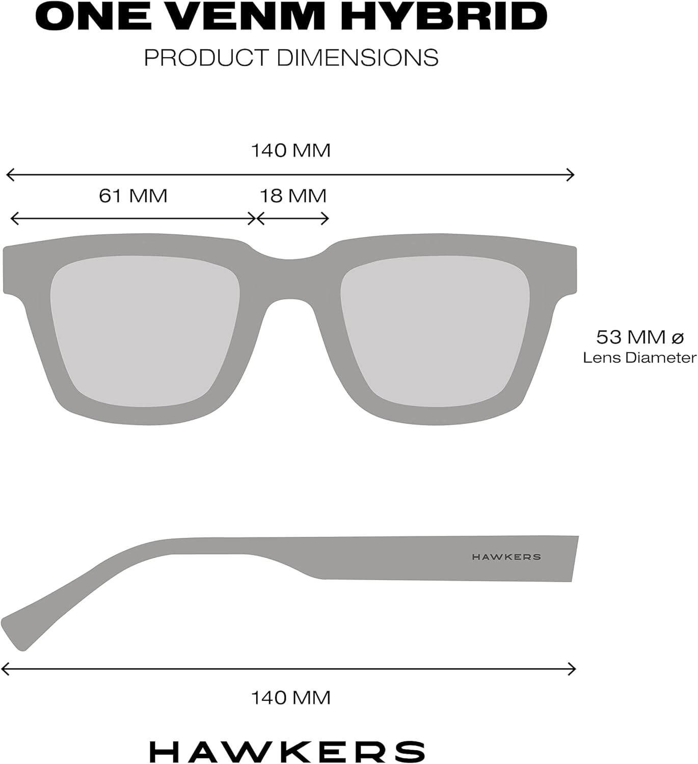 Thumbnail 6 de HAWKERS ONE HYBRID - Gafas de Sol Unisex 😎 RAW Black/Black