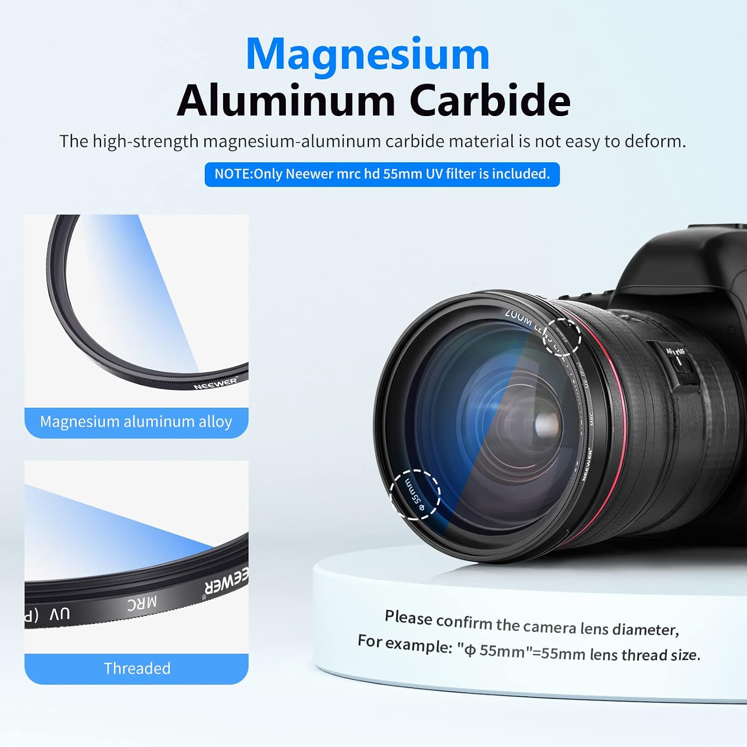 Thumbnail 3 de Neewer 55mm UV protection filter 30-layer