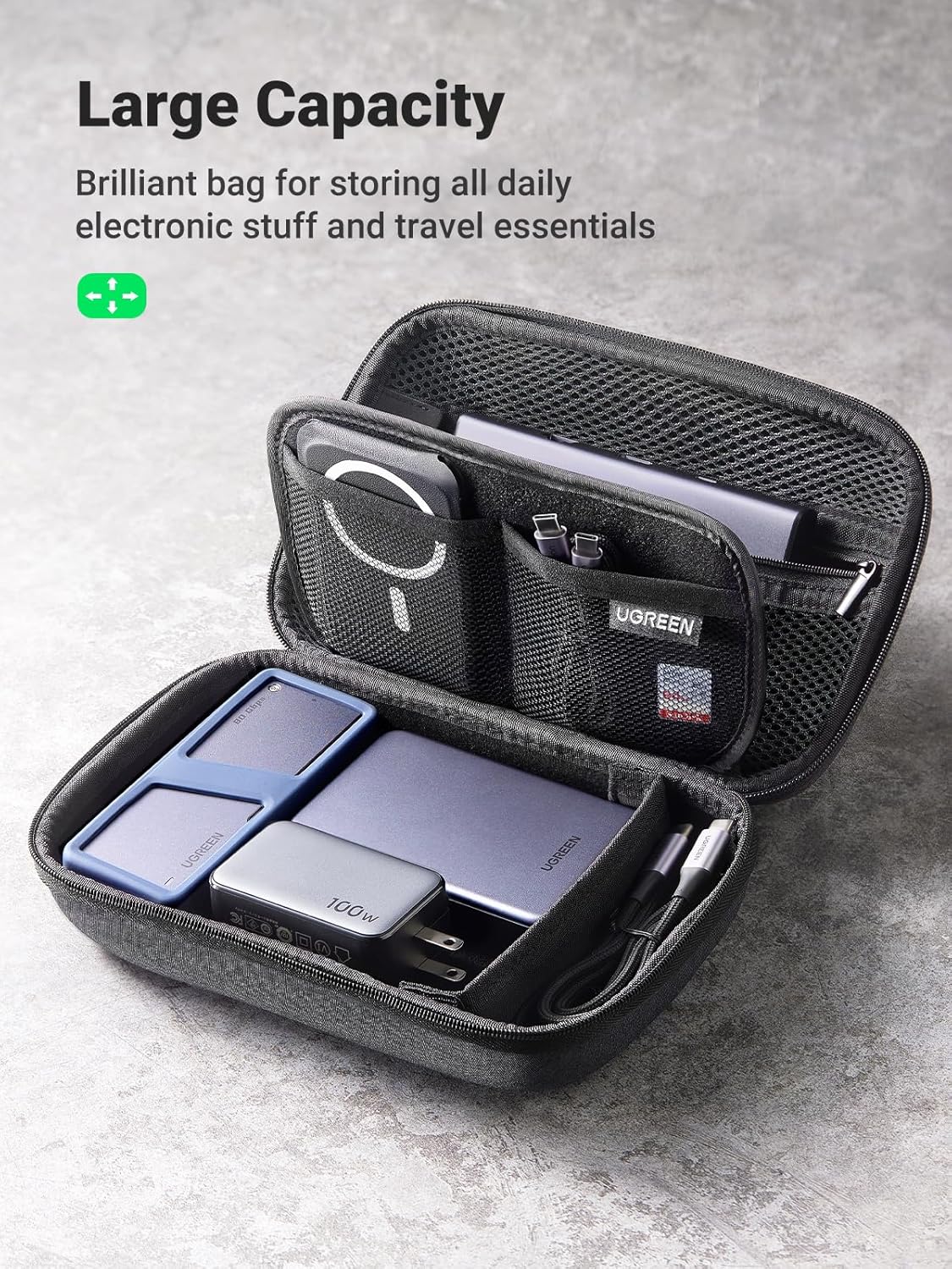 Thumbnail 3 de UGREEN Organizer Cavi Grande Borsa