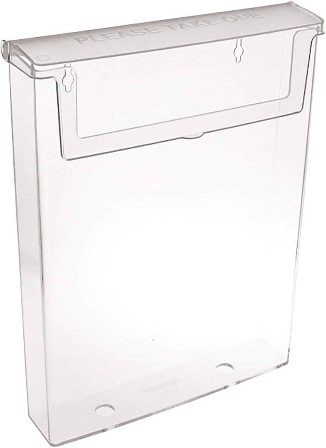 Taymar Porte-brochures mural A4 transparent avec couvercle – format A4, emballage individuel
