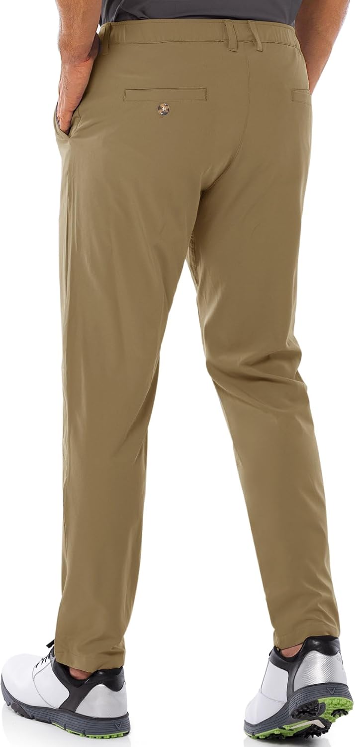 Detalle de 33,000ft men’s golf trousers: lightweight stretch, quick-dry and UPF 50+ with pockets