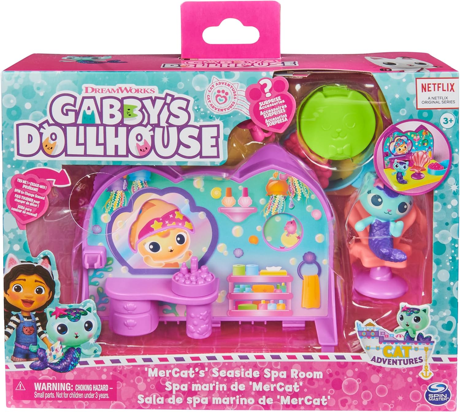 Detalle 2 de Gabby Dollhouse - Playset Deluxe Le SPA 🌟 diversión mágica niña