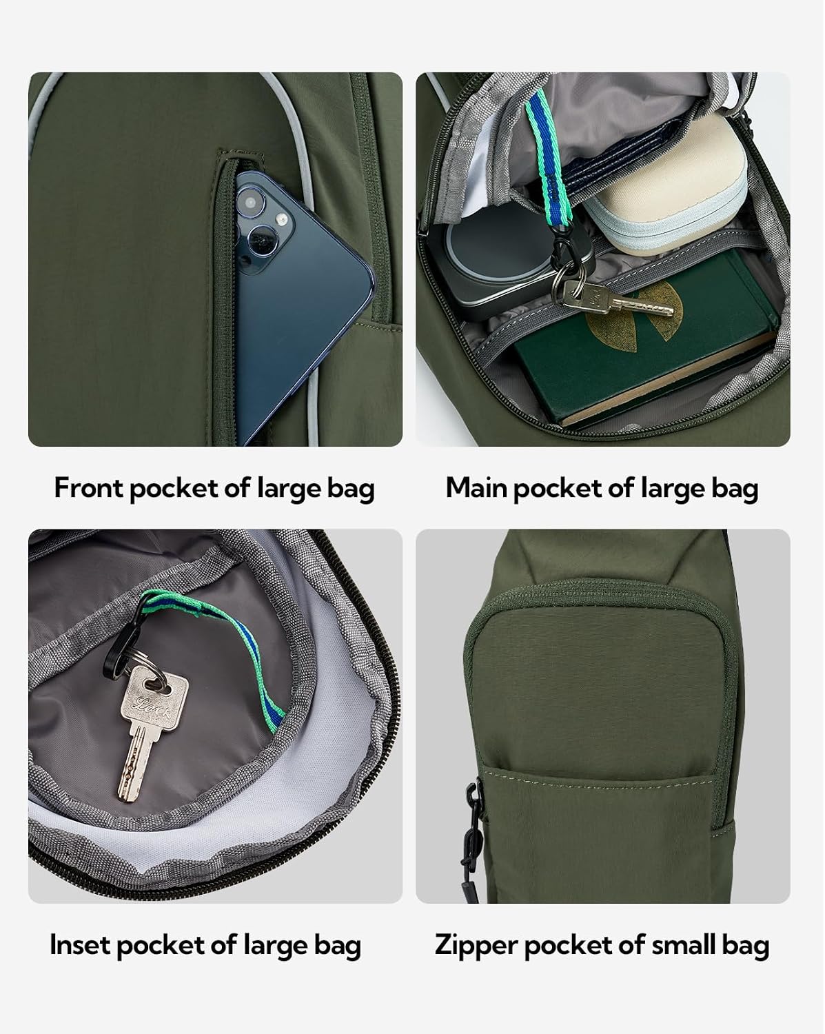 Thumbnail 5 de Waterfly Crossbody Sling Shoulder Bag (Small Chest Bag) – Lightweight daypack for walking, hiking and everyday carry