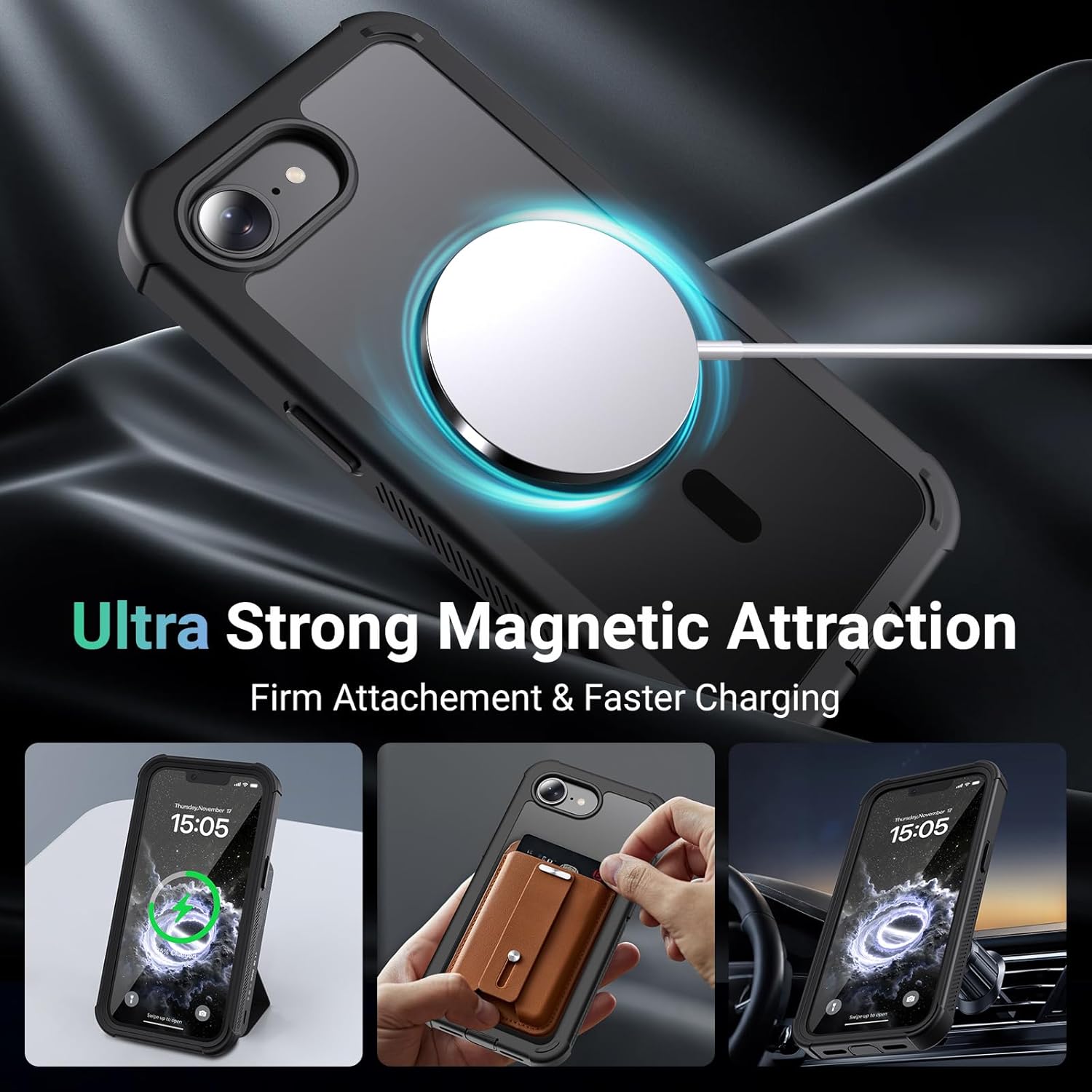 Thumbnail 2 de jaroco Magnetic for iPhone 17e & 16e Case — 6.1'' Heavy-Duty MagSafe Protection