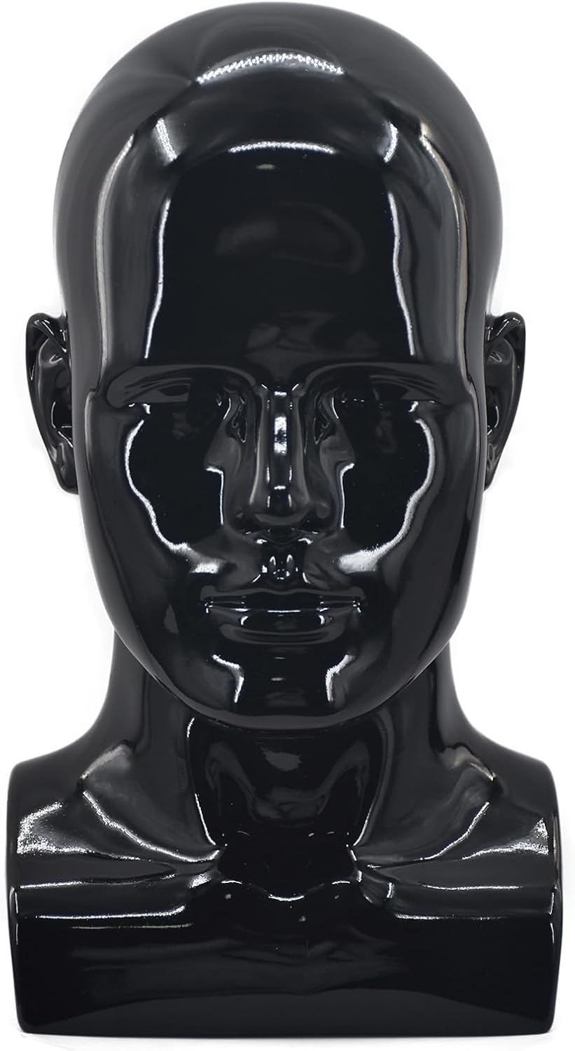 Thumbnail 6 de Tcwuzick male mannequin head display stand (blue) for wigs, hats, jewellery & more