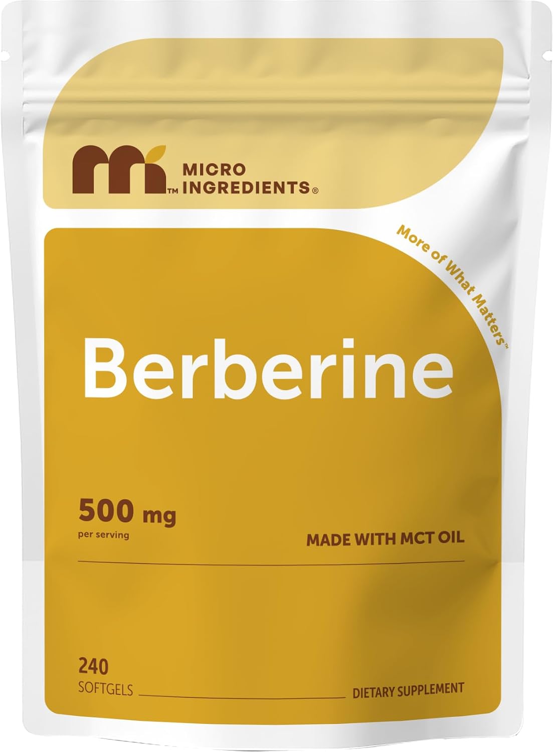 Detalle de Micro Ingredients Berberine Softgels 500 mg
