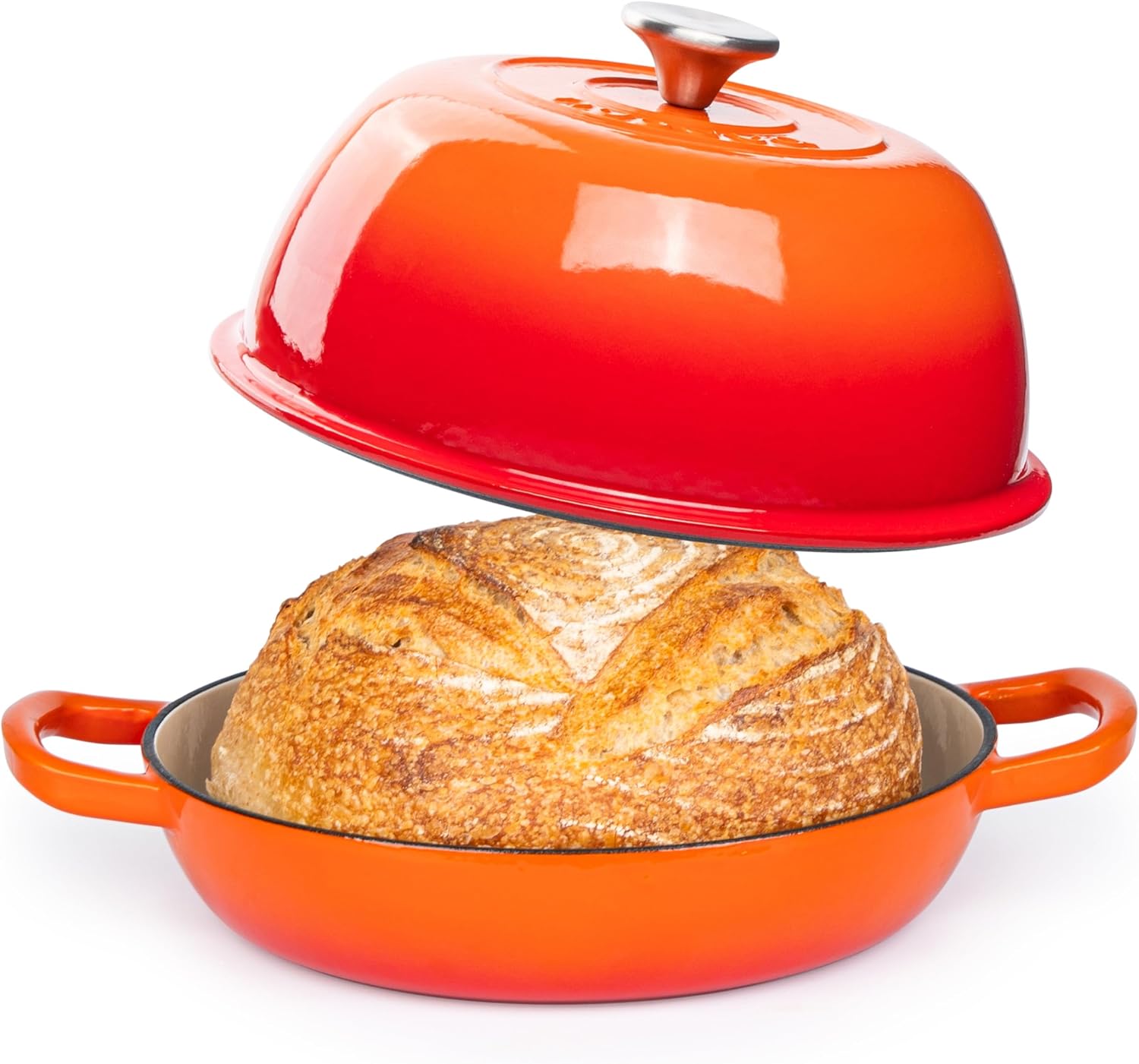 Detalle de nuovva Dutch Oven 6 Quarts Orange