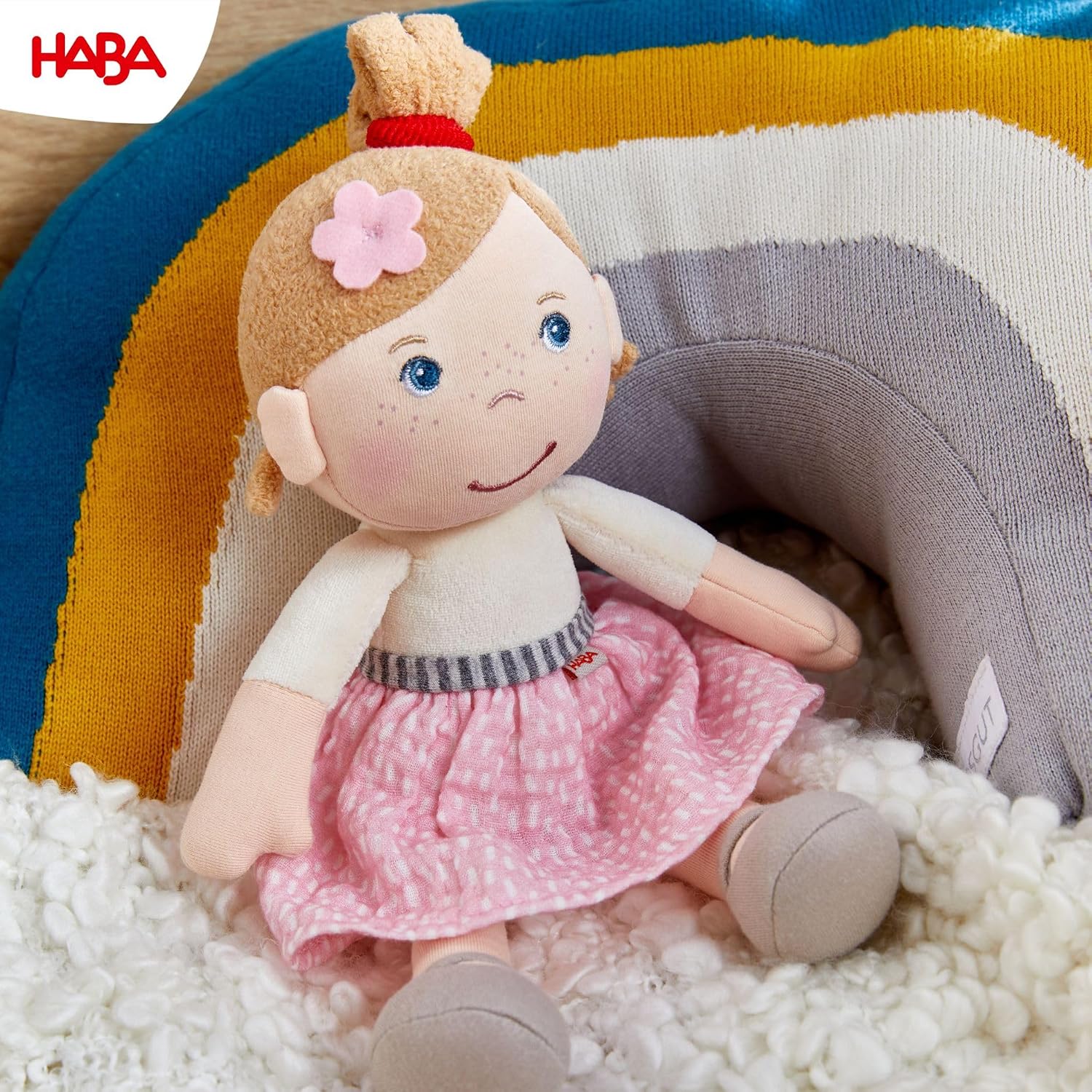 Detalle de HABA Snug Up Lauren 10インチ ソフトドール 洗濯機洗い可能・6か月以上