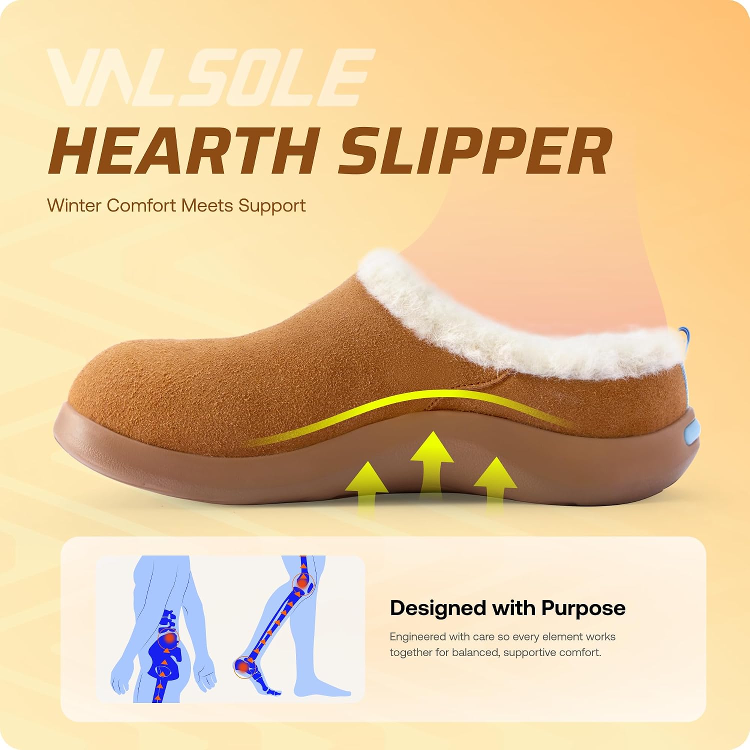 Detalle 2 de VALSOLE Orthopedic Slippers 220+ Lbs