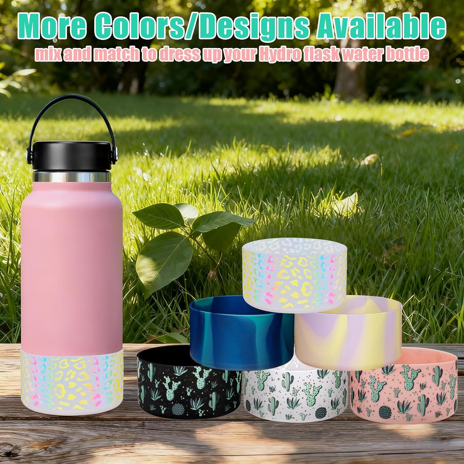 Thumbnail 3 de WK IEASON 2er Pack: Schutz-Silikon-Boot für Hydro Flask 32–40 oz, Basis-Schutzpad mit rutschfester Oberfläche