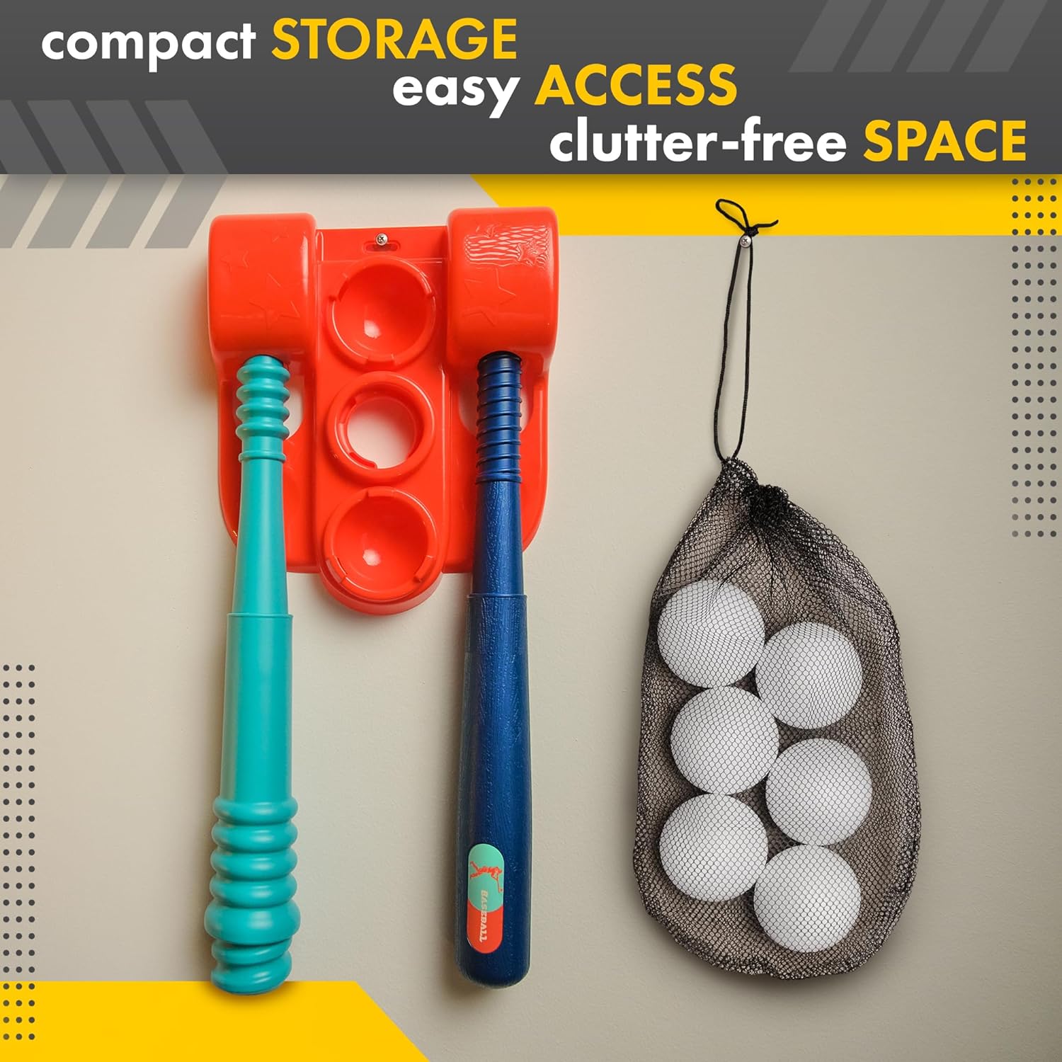 Thumbnail 5 de T Ball Stand for Kids and Toddlers 1-3, 3-5, 5-8 – Includes 6 Large Balls, Adjustable Tee, and Pitching Machine