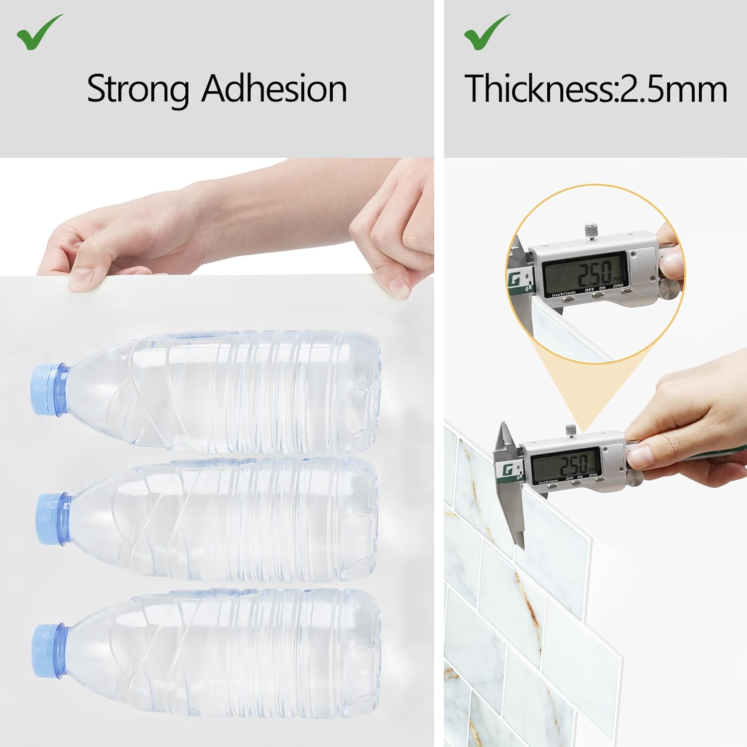 Thumbnail 4 de Yoillione Peel and Stick Tiles for Kitchen: 3D Brick-Style Back Splash, 10 Sheets