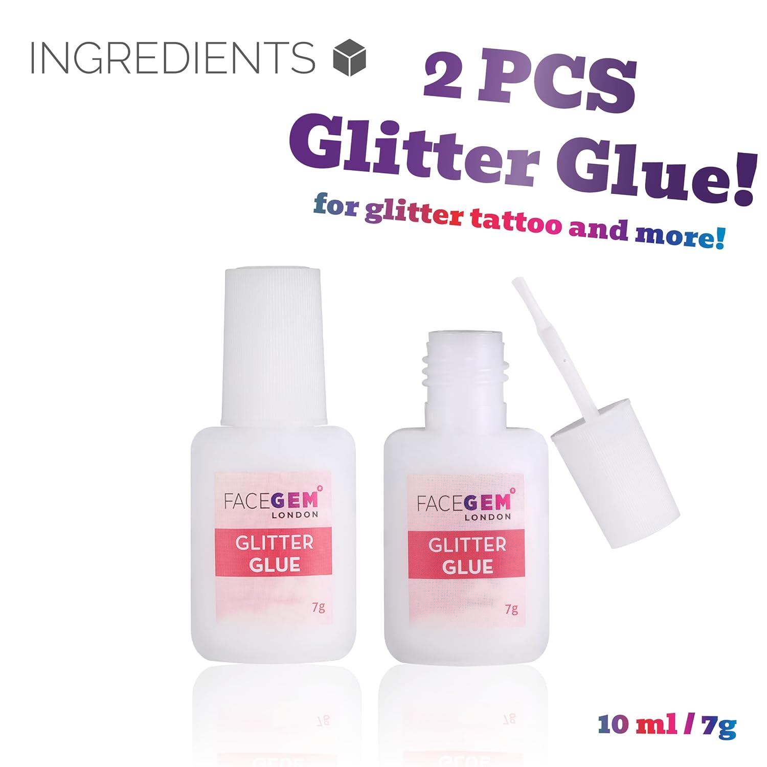 Detalle 2 de Body Glue for Tattoos and Makeup 7g x2