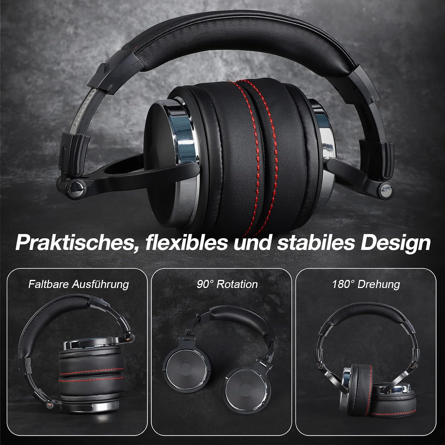 Thumbnail 6 de OneOdio Pro 50: Geschlossene Over-Ear DJ-Kopfhörer mit kabelgebundener Vielseitigkeit