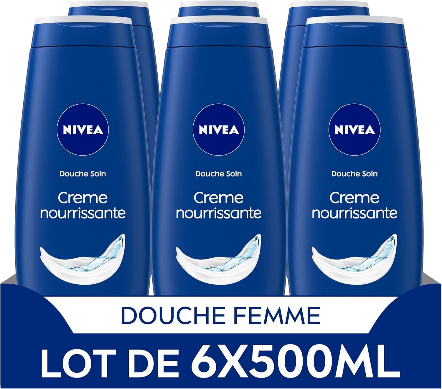 Detalle de NIVEA Soin 6x500 ml crème douche