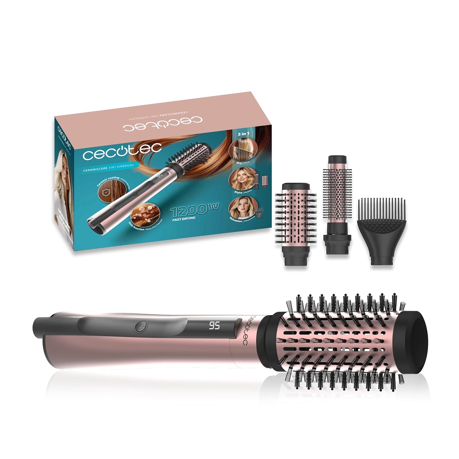 Detalle de Cecotec CeramicCare 3in1 AirBrush 1200 W