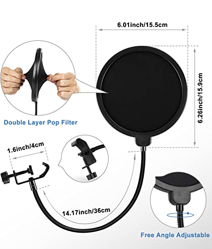 Thumbnail 3 de BILIONE Upgraded Desktop Microphone Stand – All-in-One Studio Kit