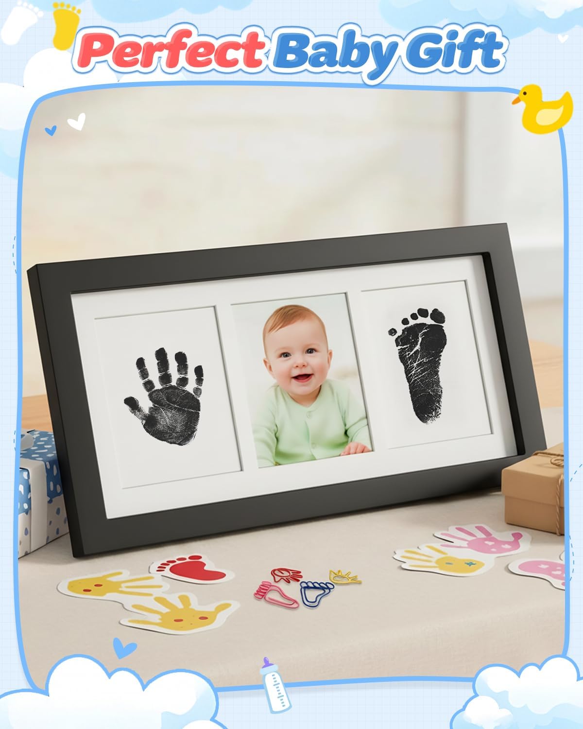 Thumbnail 5 de MOXTOYU Baby Hand and Footprint Kit 6 cards
