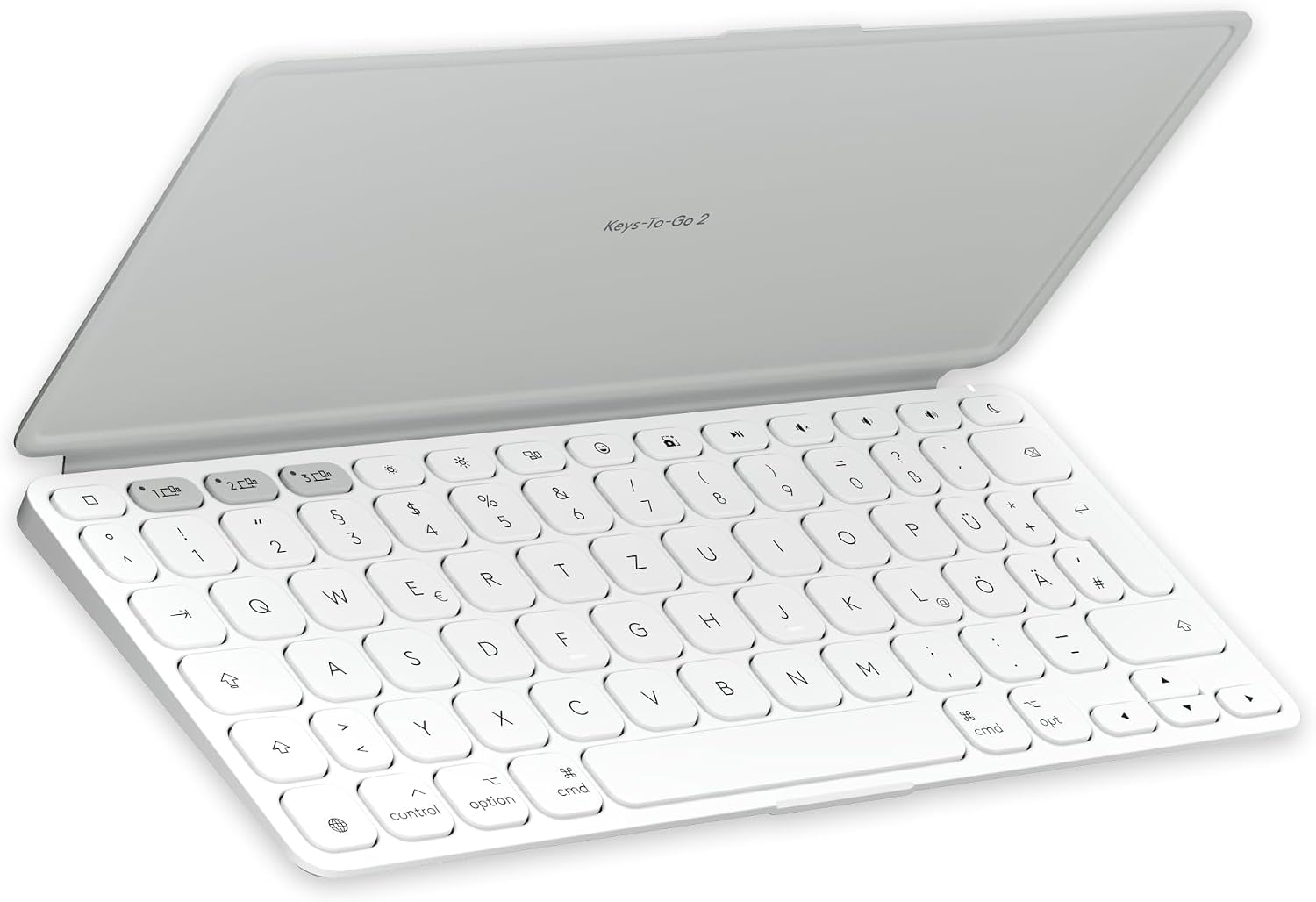 Detalle de Logitech Keys-To-Go 2 Tastatur DEU QWERTZ Hellgrau